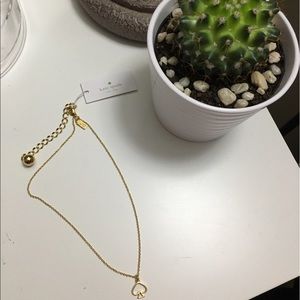 Katespade open spade necklace nwt!!