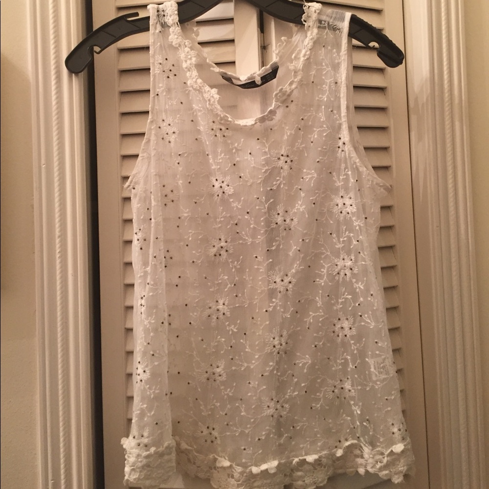 Zara sheer Top
