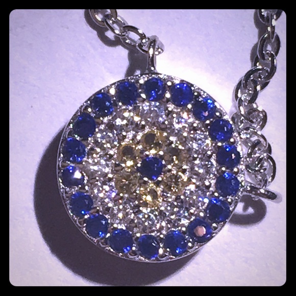 925 sterling silver evil eye necklace - Picture 1 of 3