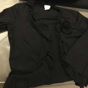 Oh Baby black jacket. Super cute cropped style.