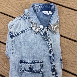 Acid Wash Chambray Shirt
