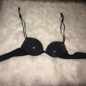 Sequined push up bra