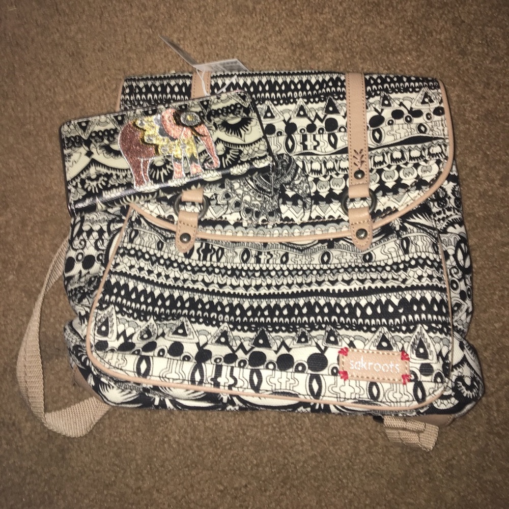 Sakroots convertible bag w/ wallet