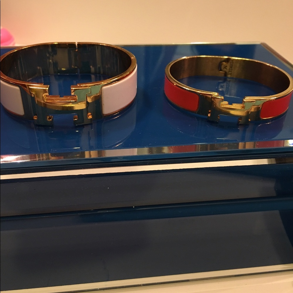 Hermes look alike bangles
