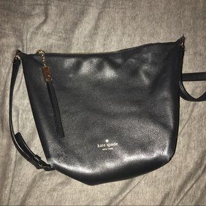 kate spade ♠️ black cross body leather purse bag