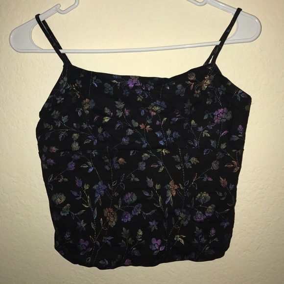 Brandy Melville Tops - MUST BUNDLE Vintage Iridescent Floral Tank Top