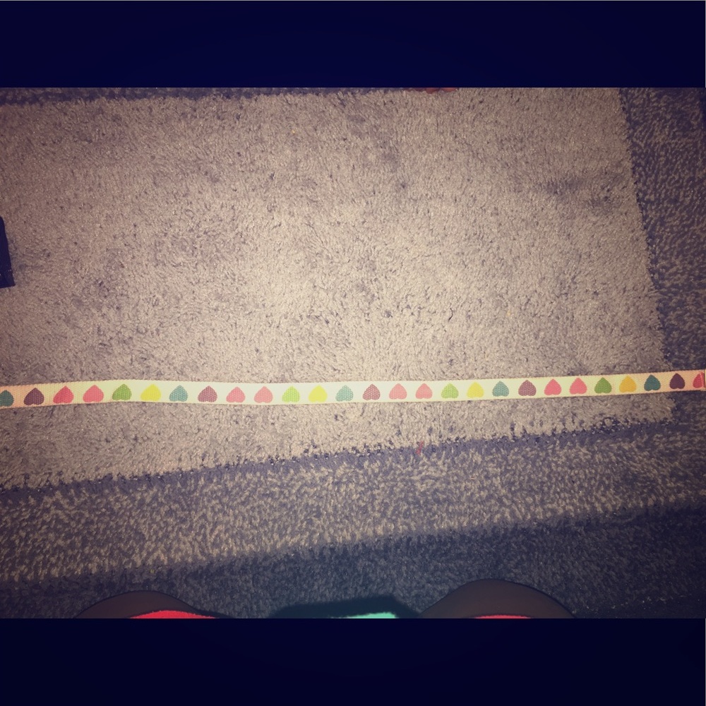 Rainbow heart belt