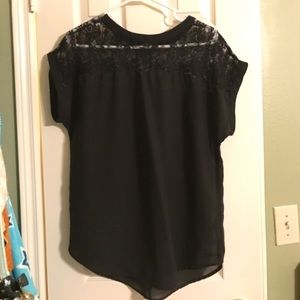Black lace top