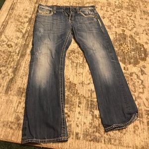 Barely worn size 38 rock revival bootcut jeans.