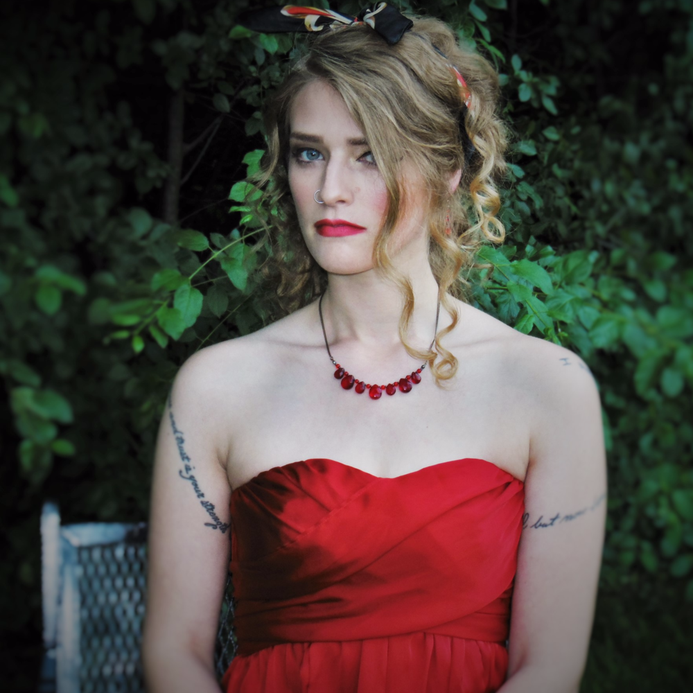 Blood Red Floor-length Satin Dress