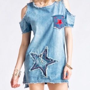 Denim Patch work dress