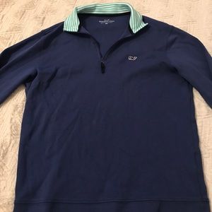 Vineyard Vines Navy Blue Half-zip