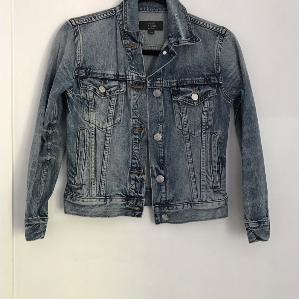 Extra small J.Crew indigo denim jacket