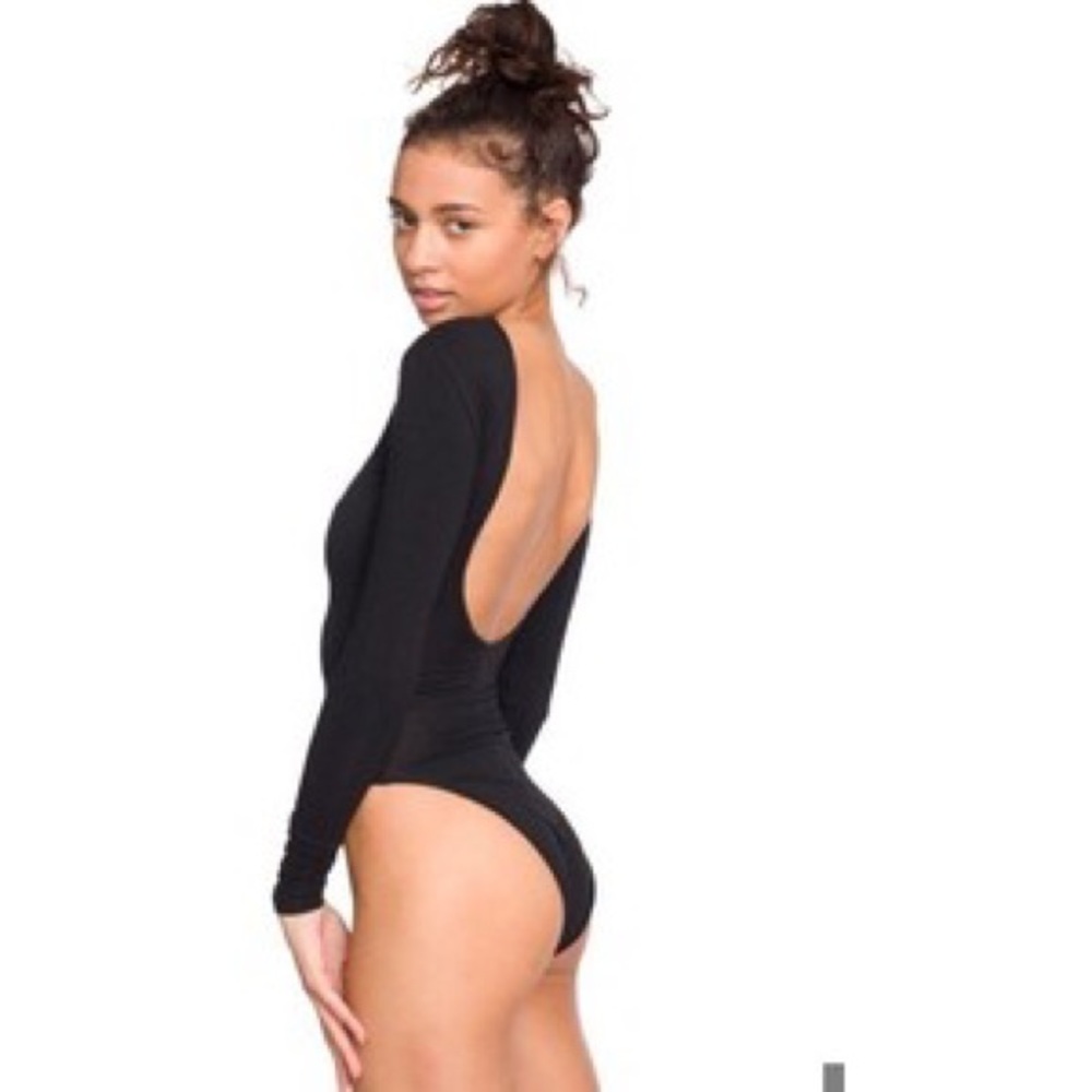 double U American Apparel long sleeve bodysuit