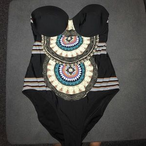 One piece bathing suit