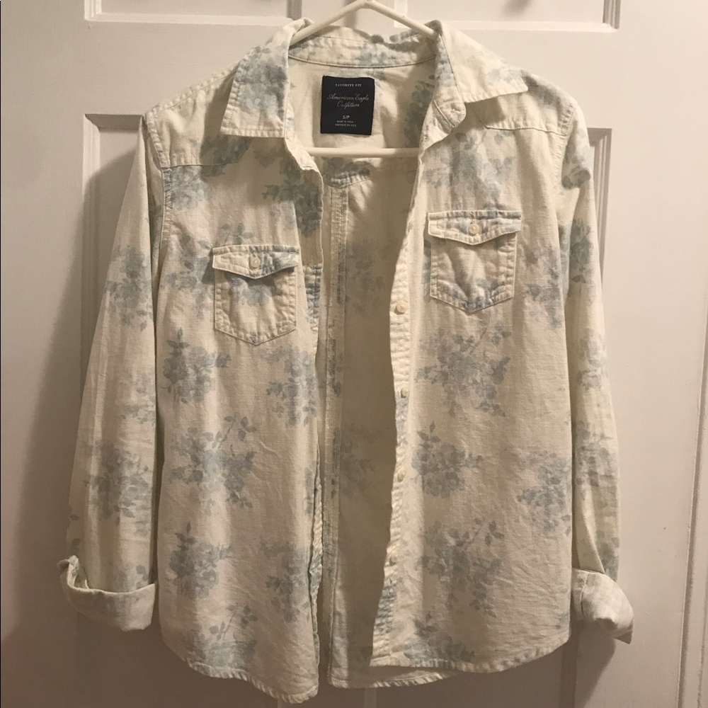 Floral Button Up