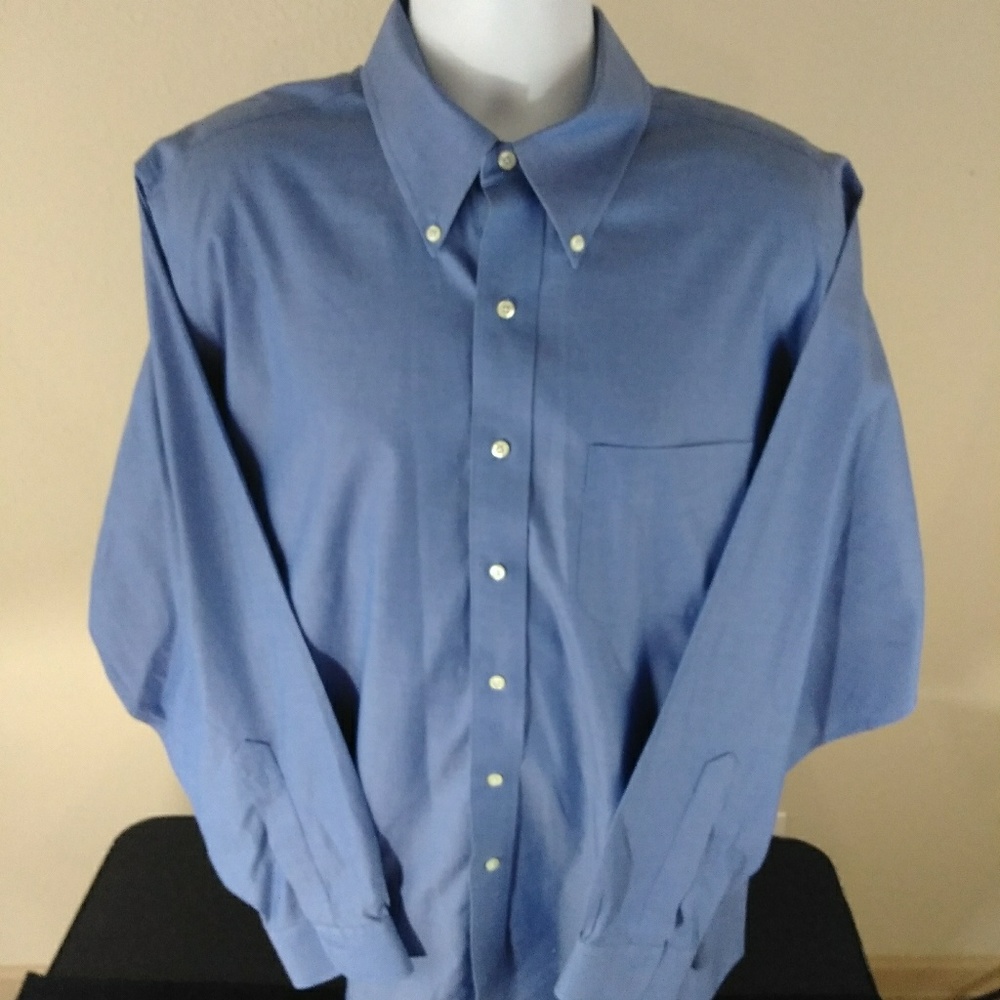 Brooks Brothers Men's Sky Blue Dress Shirt Size XL