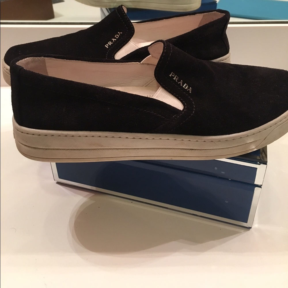 Prada slip on sneakers