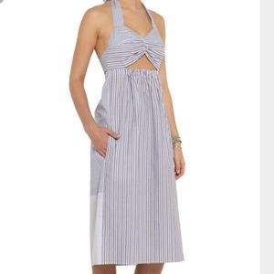 See by Chloe striped cutout dress