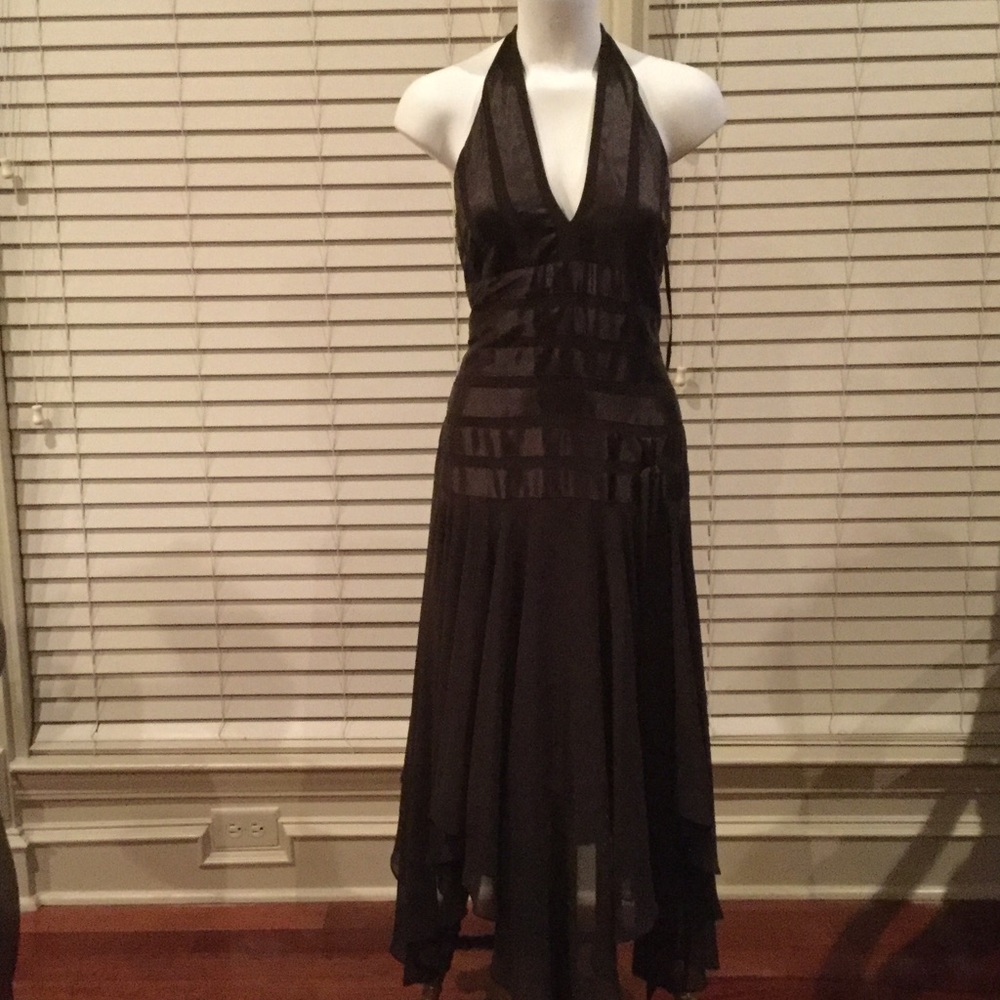 Halter Style Form Fitting Occasion Dress