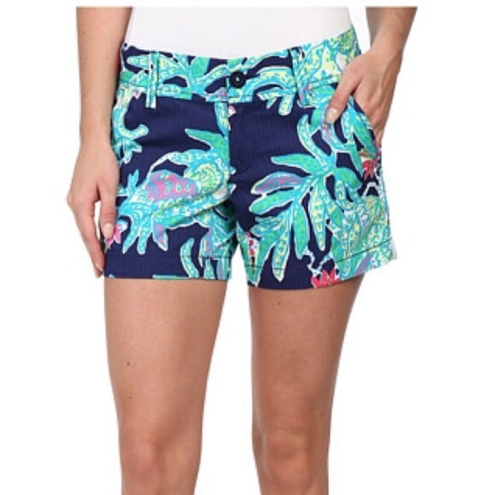 Bright Navy Trunk Show Callahan Shorts Lilly
