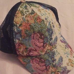 Vintage Floral Trucker Cap