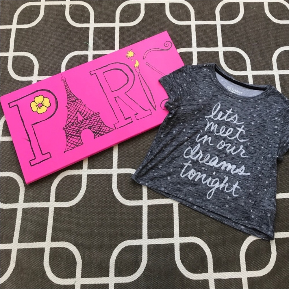 "Let's meet in our dreams tonight" crop top