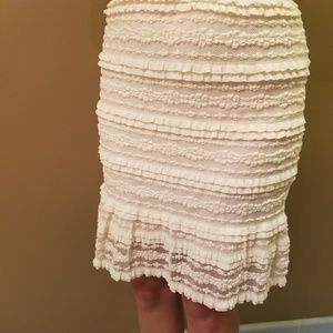 Offwhite Lacy Skirt