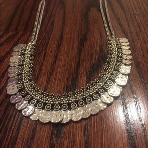 Forever 21 boho silver necklace