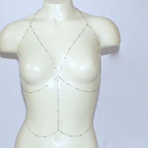 Silver Chain Bra