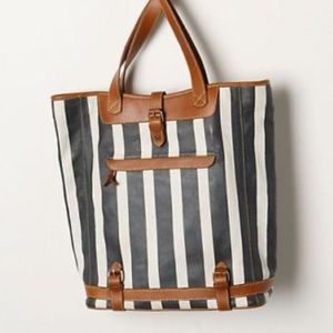 Anthropologie Vertical Nautical Stripe Bag