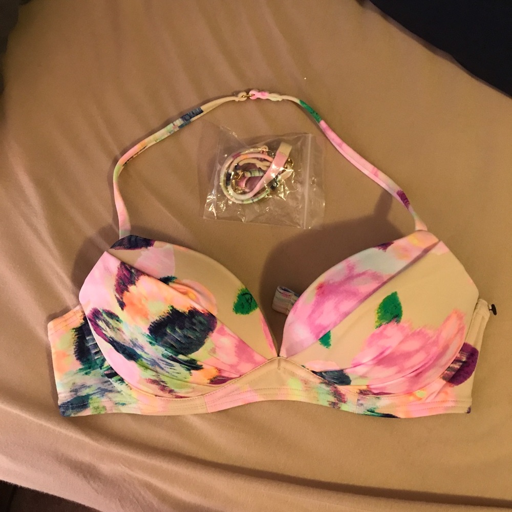 VS floral bikini top