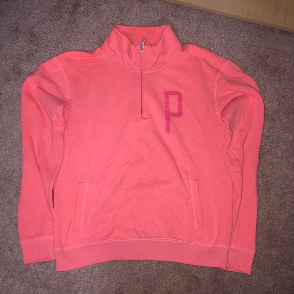 PINK by VS Orange Quarter Zip