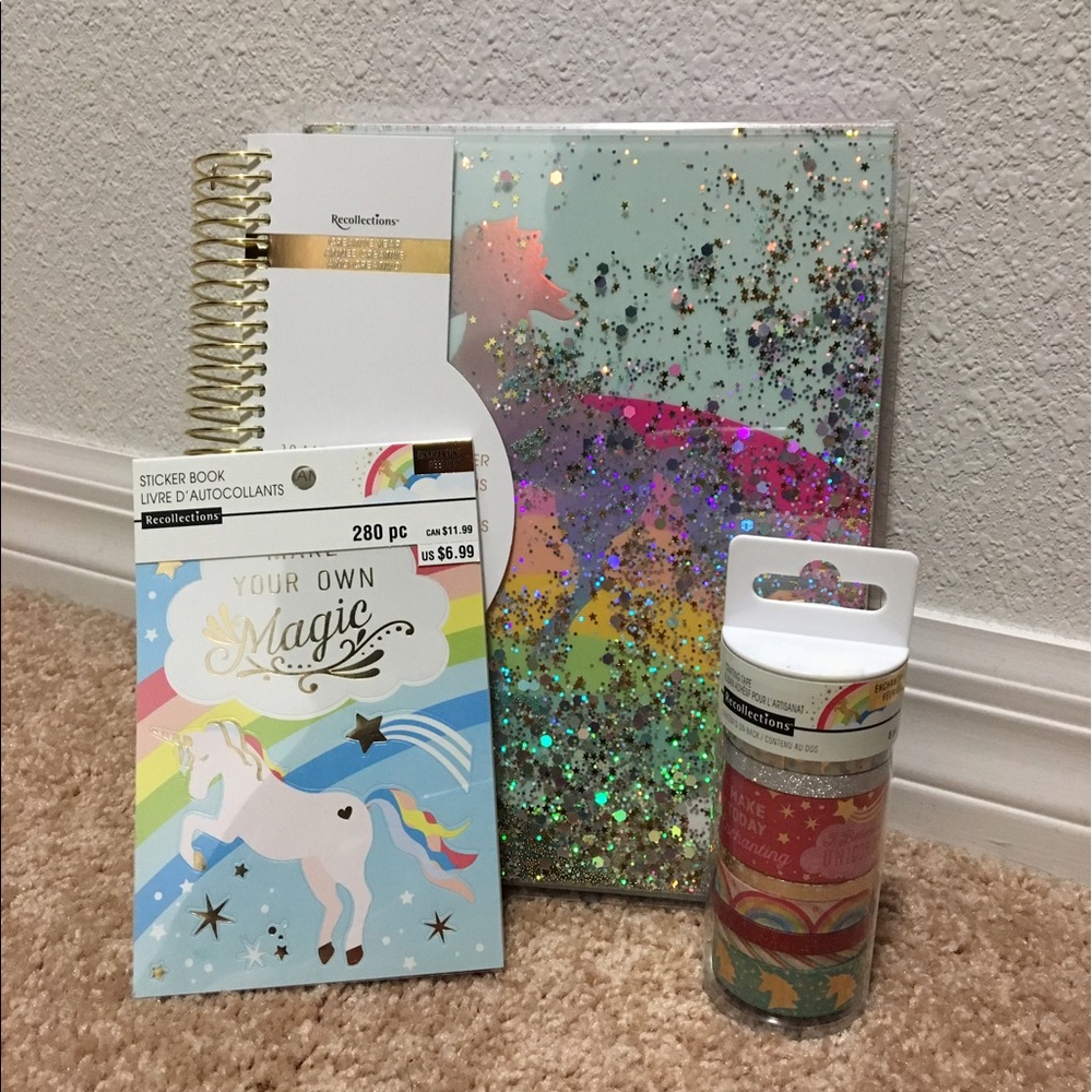 2017-2018 Unicorn Planner Bundle (Brand New)