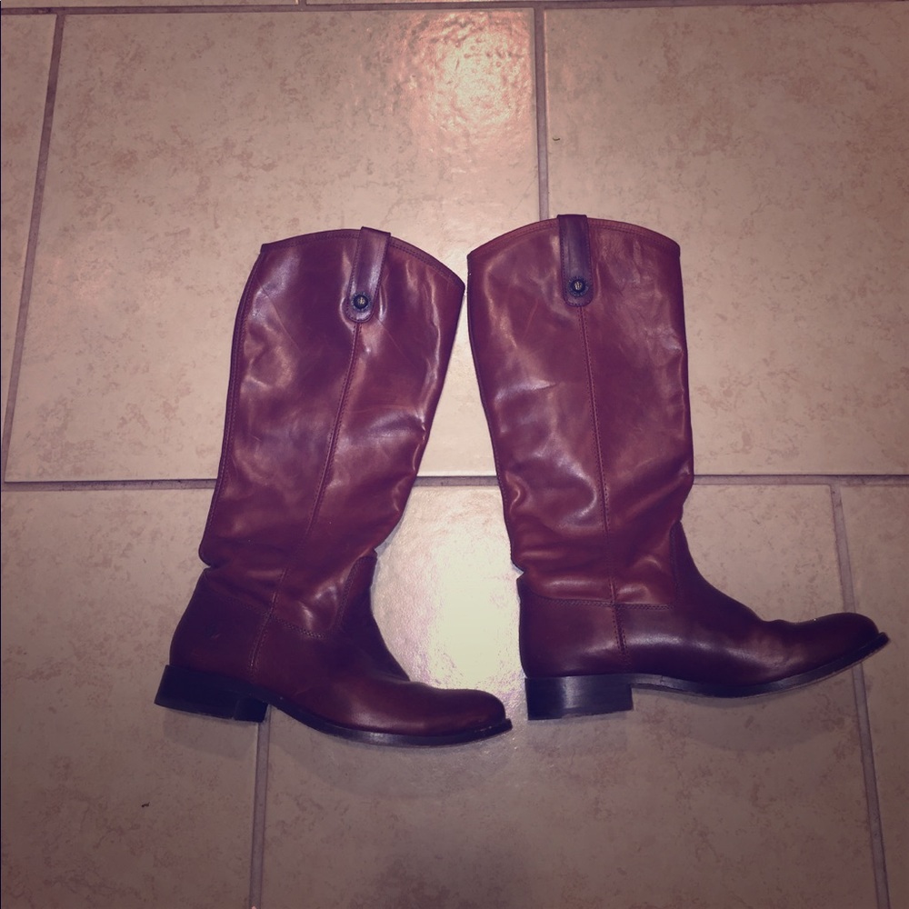 Frye Melissa Button boots, extended calf size 7