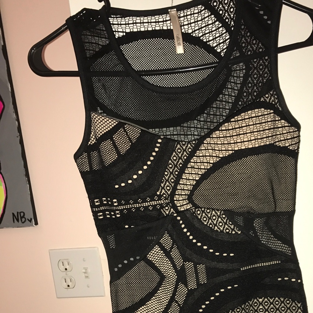 Black lace dress