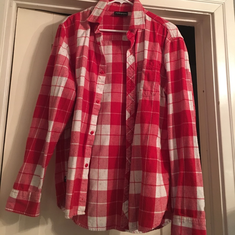 The Hundreds red flannel button down
