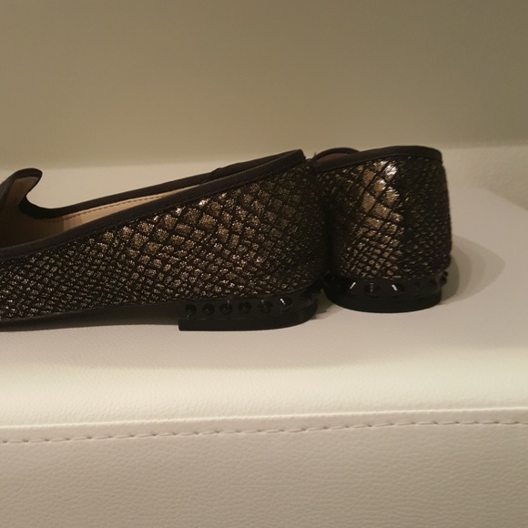 Black and Gold Flats - Picture 3 of 4