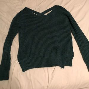 Dark green sweater
