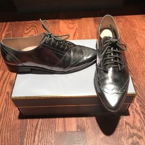 Louise Et Cie silver oxford dress shoe