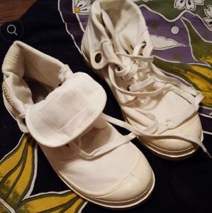 White palladium sneakers