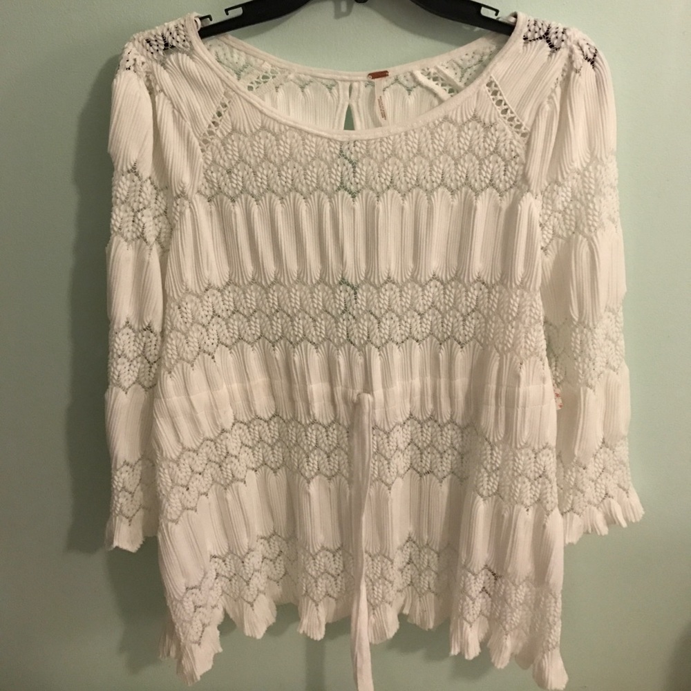 Ivory free people top NWT never worn!!