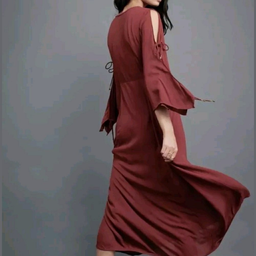 Free People Fall Festival Cold Shoulder Rust XS - Picture 4 of 8