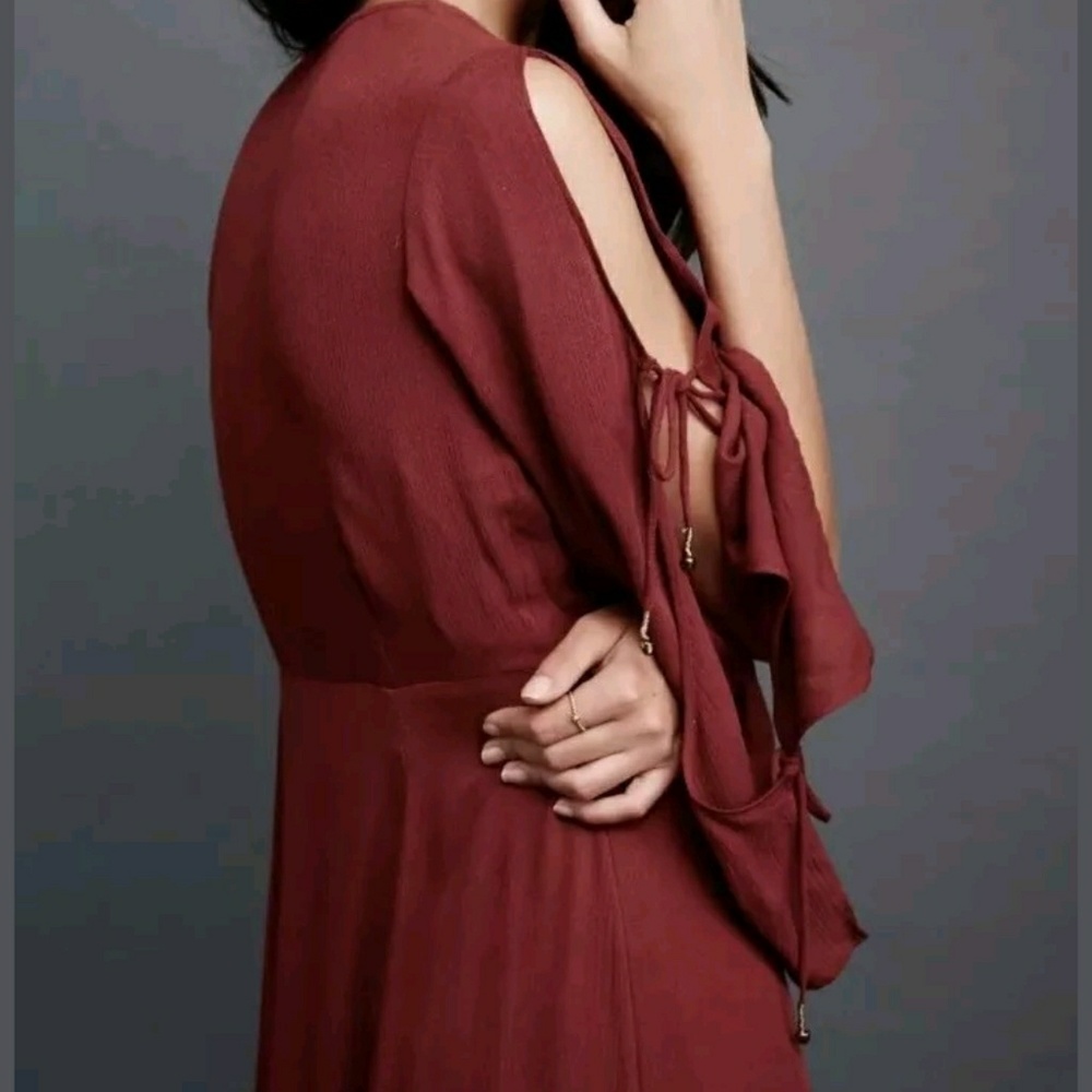 Free People Fall Festival Cold Shoulder Rust XS - Picture 8 of 8