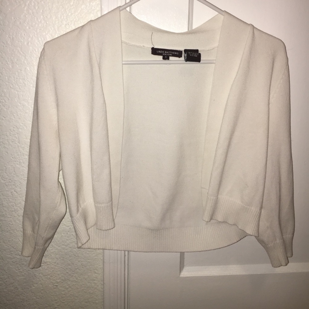 White Mid Back Sweater
