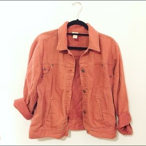 J. Jill burnt orange light denim jacket