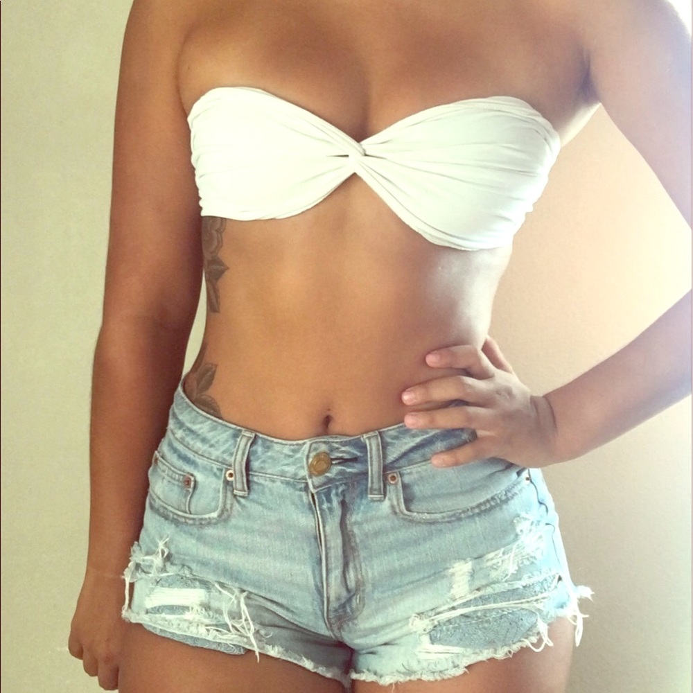 White San Lorenzo Bikini Top