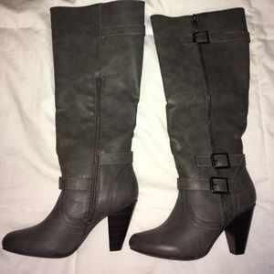 Tall, Grey Boots