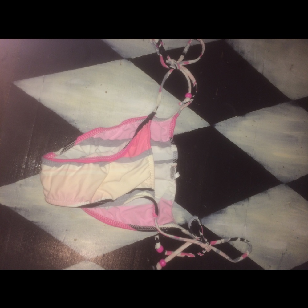 Striped swim bottoms