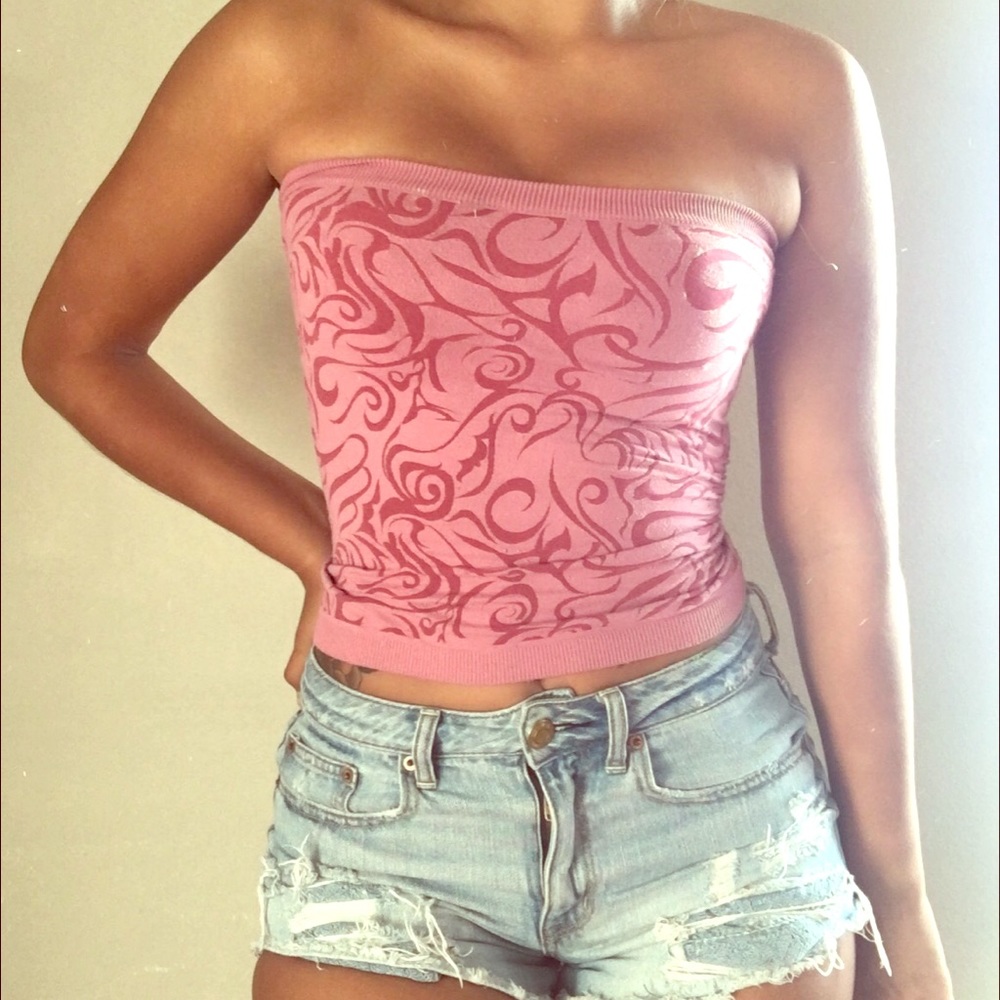 Pink Guess Tube Top